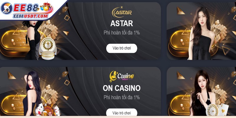 Casino EE88 thiết lập mức thưởng hấp dẫn hơn so với nhiều nền tảng