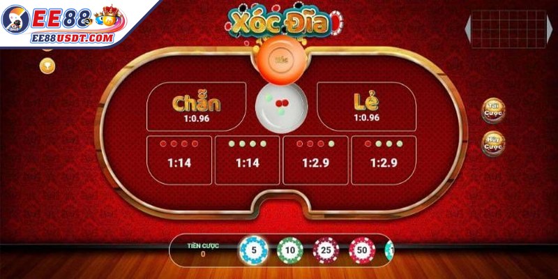 Một lựa chọn giải trí được ưa chuộng tại sảnh game bài EE88 là xóc đĩa